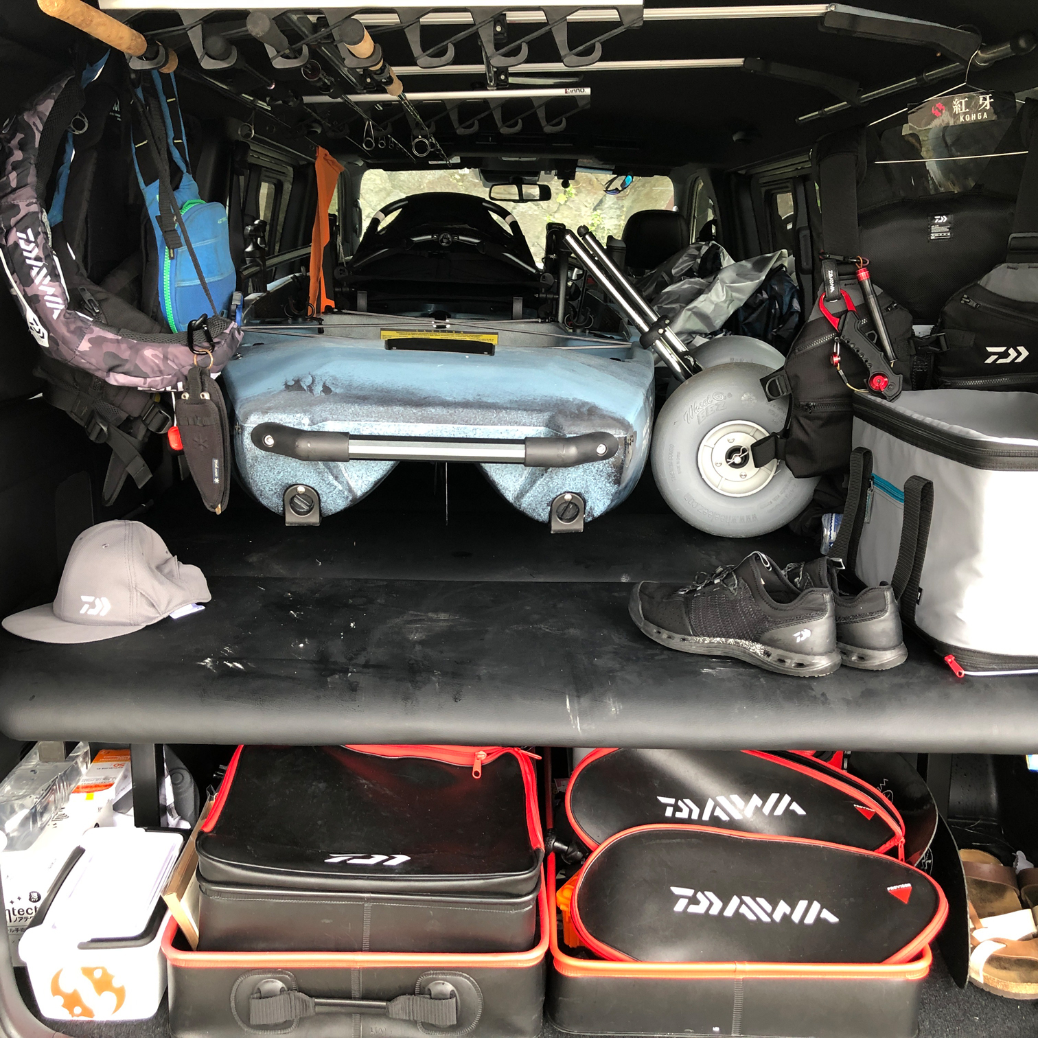 車載したギア